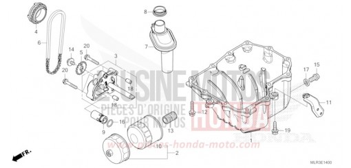 OIL PAN/OIL PUMP CBR500RAR de 2024